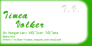 timea volker business card